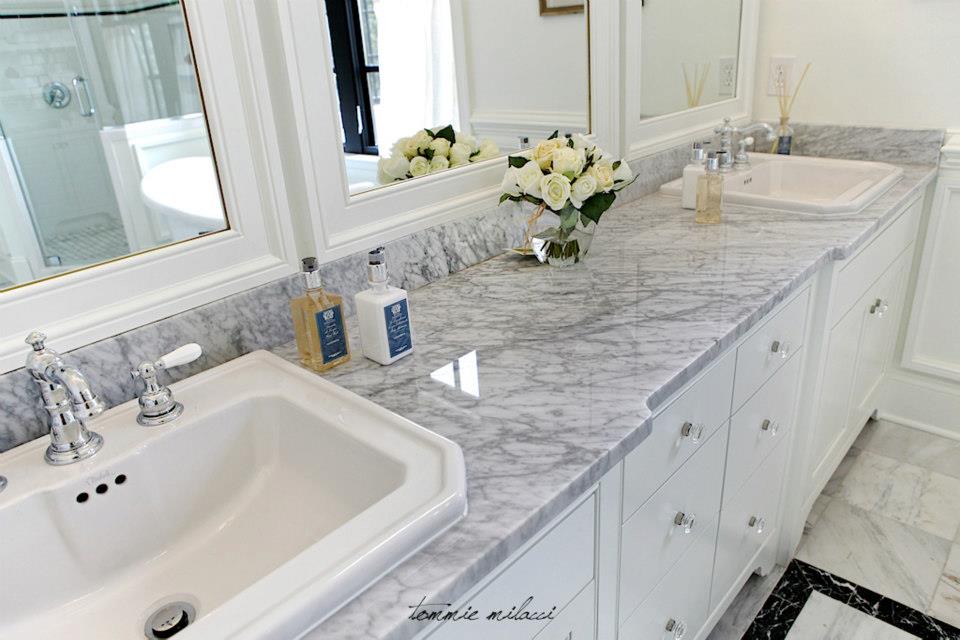 White Marble Bathroom Countertops Roanoke Lynchburg Charlotessville Virginia 1 