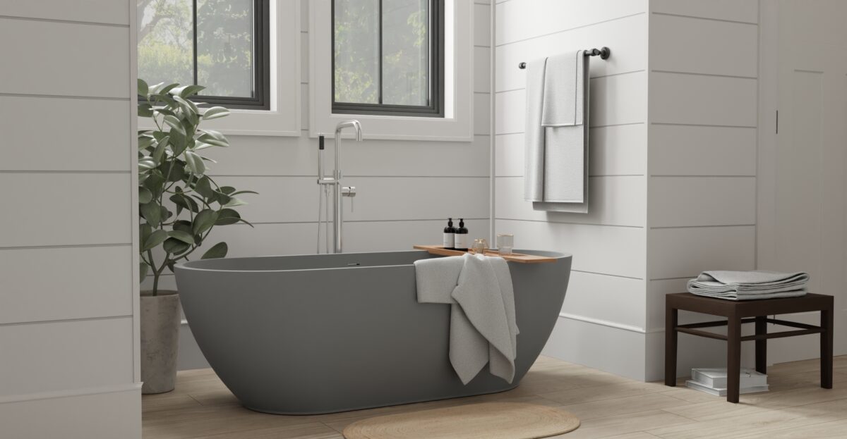 Freestanding Bathtub BW-02-L-GRY