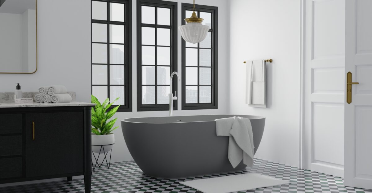 Freestanding Bathtub BW-02-M-GRY