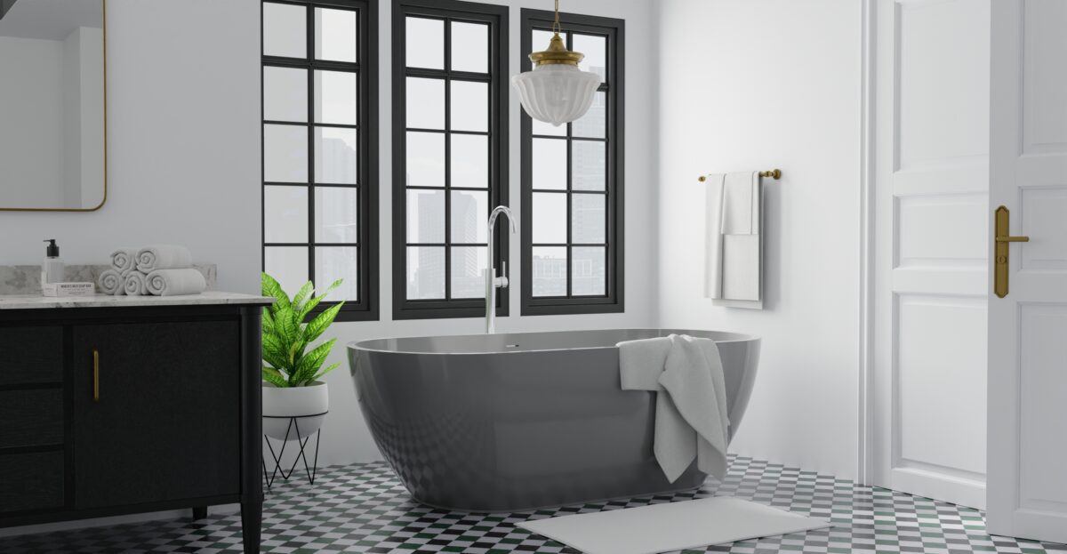 Freestanding Bathtub BW-02-M-GRY