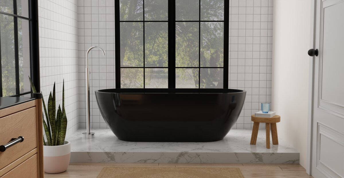 Freestanding Bathtub BW-02-XL-BLK