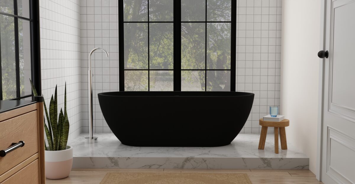 Freestanding Bathtub BW-02-XL-BLK