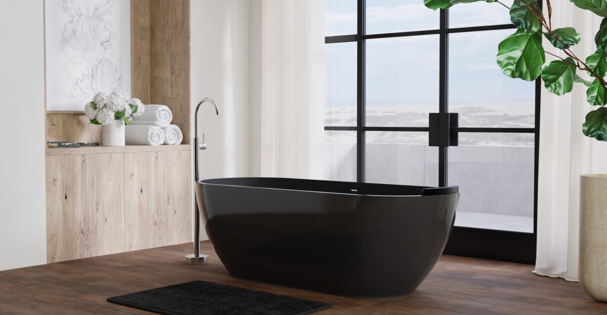 Freestanding Bathtub BW-02-XL-BLK