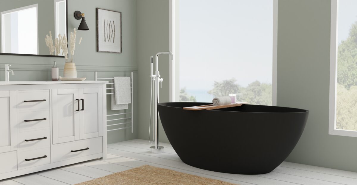 Freestanding Bathtub BW-05-L-BLK