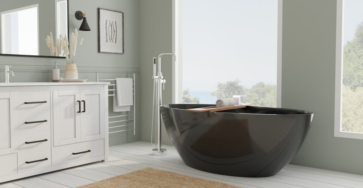 Freestanding Bathtub BW-05-L-BLK