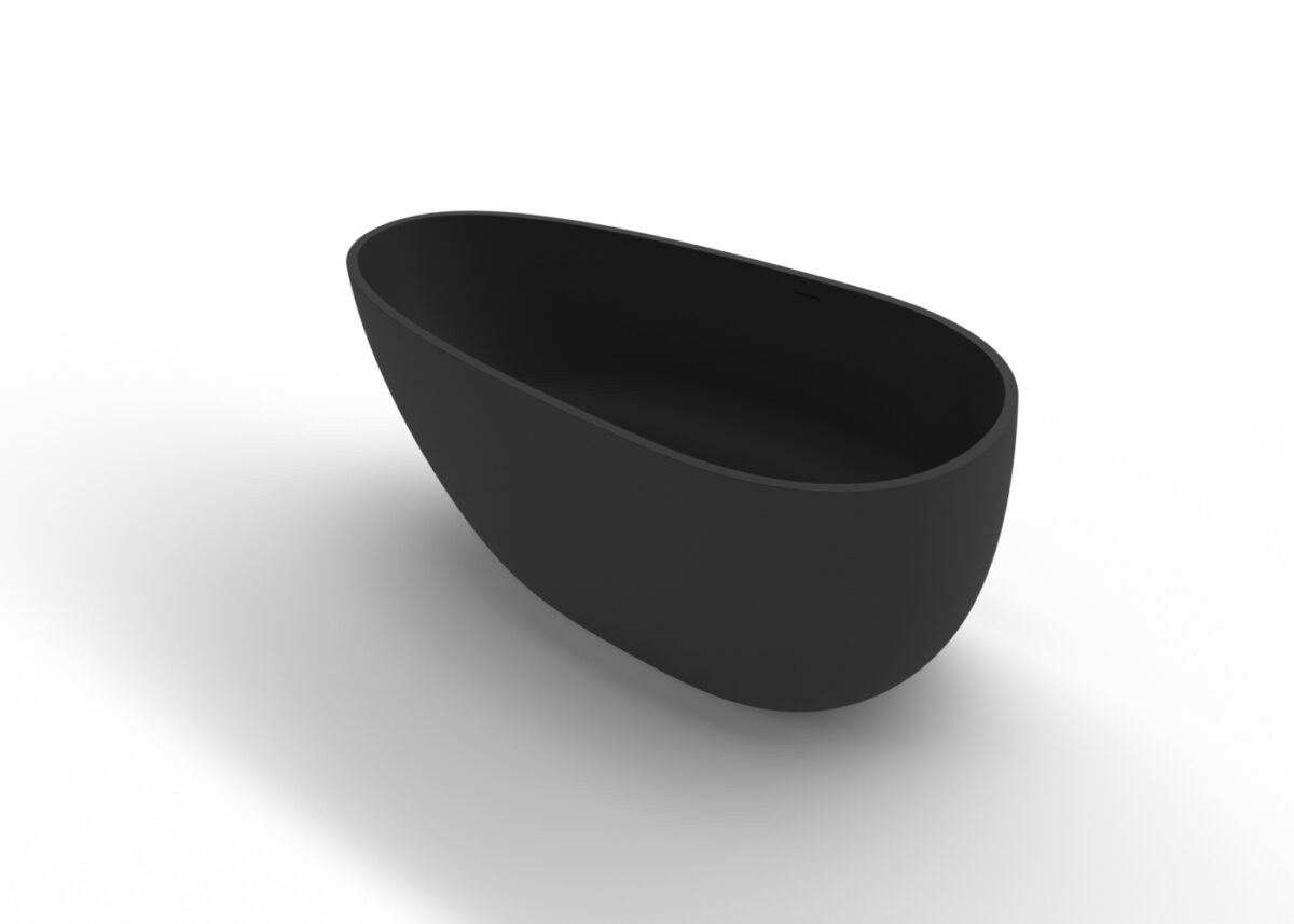 Freestanding Bathtub-BW-01-L-Black Side View