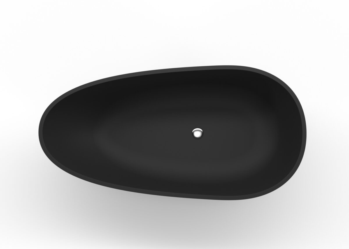 Freestanding Bathtub-BW-01-L-Black Top View