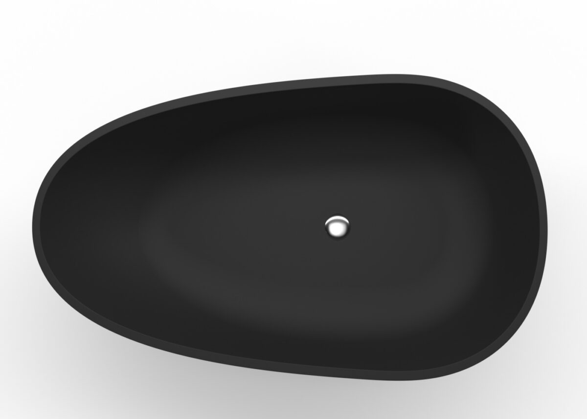 Freestanding Bathtub Bathtub-01-XXL-Black Top View