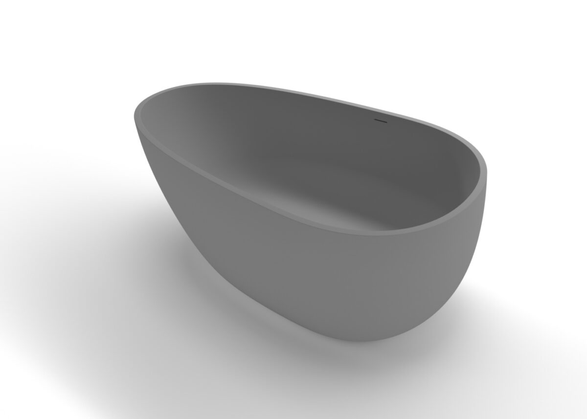 Freestanding Bathtub Bathtub-01-XXL-Grey Side View