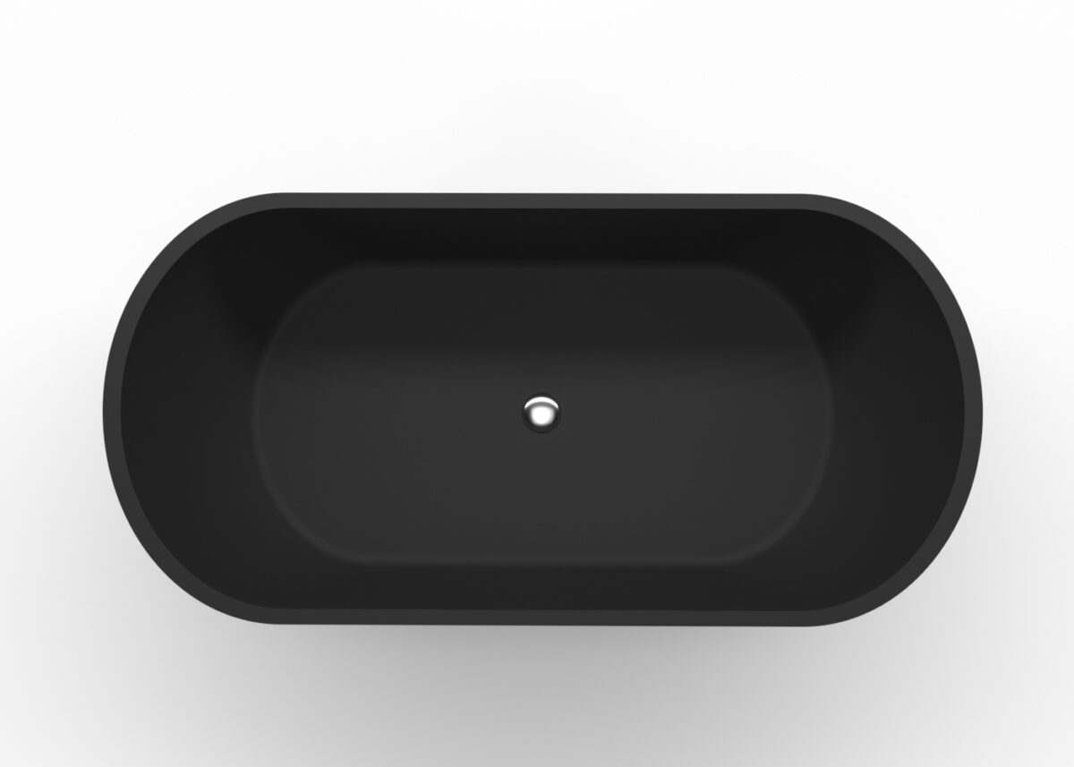 Freestanding Bathtub Bathtub-02-M-Black Top View