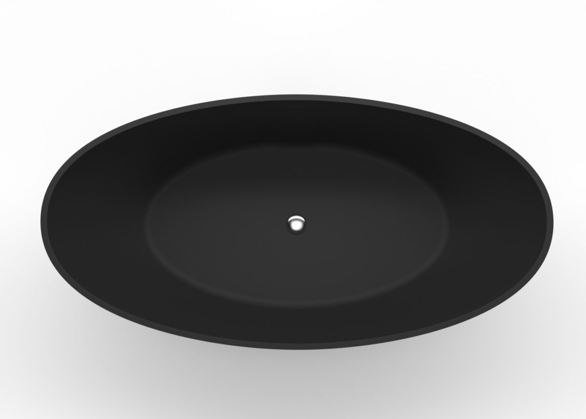 Freestanding Bathtub Bathtub-03-L-Black Top View