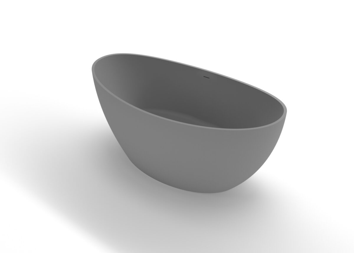 Freestanding Bathtub Bathtub-03-XL-Grey Side View