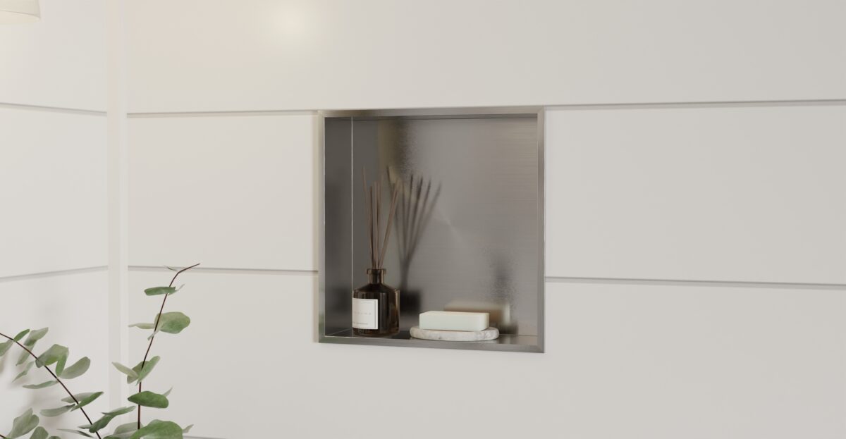 White Shower / Bathtub Niche NS-01