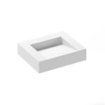 Stone Resin Wall Mounted Bathroom Sink - Model WT-04-E | Badeloft USA